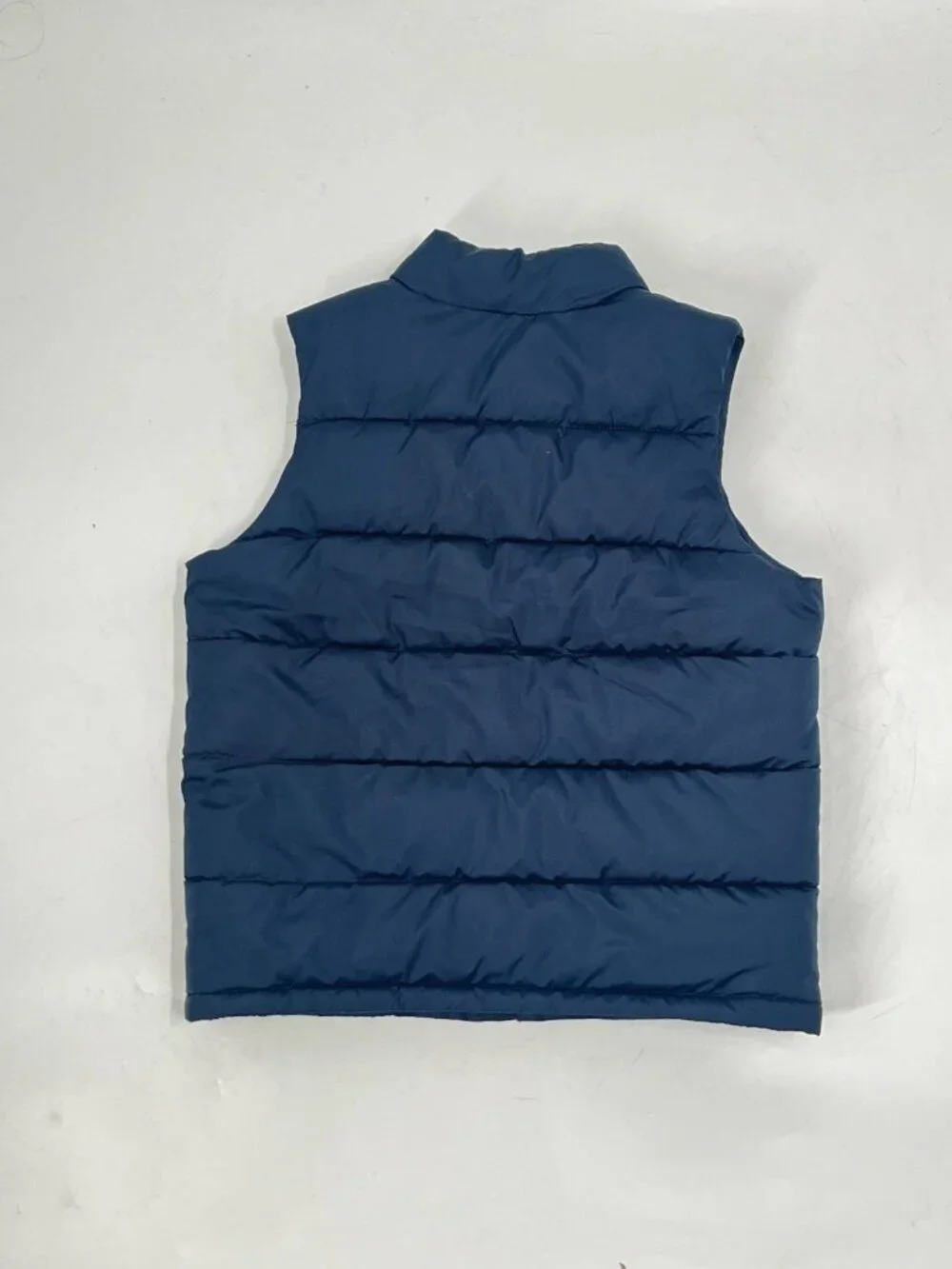 Gap Kids Navy Blue Pufffer Vest Sz Youth Small Full Zip Preppy Classic Outdoor